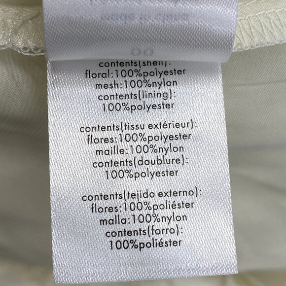 NEW WEWOREWHAT Women’s Strapless Lace Mini Dress – Ivory – Size 10 - Picture 4 of 10